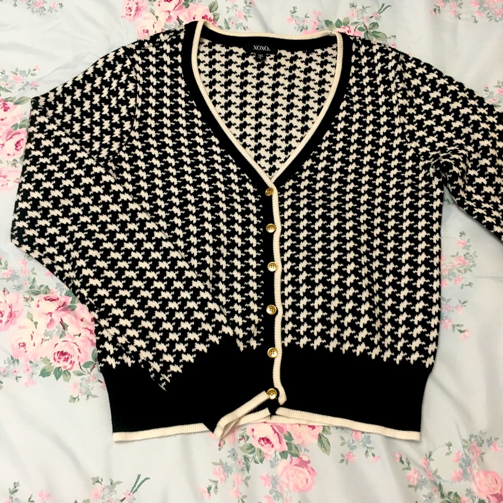 Houndstooth Cardigan